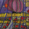Rain of Blood is Falling into a Garden with a Weeping Church, 1996 (Blutregen fällt in einen Garten mit weinender Kirche, nach dem gleichnamigen Bild von Hundertwasser, 1961)